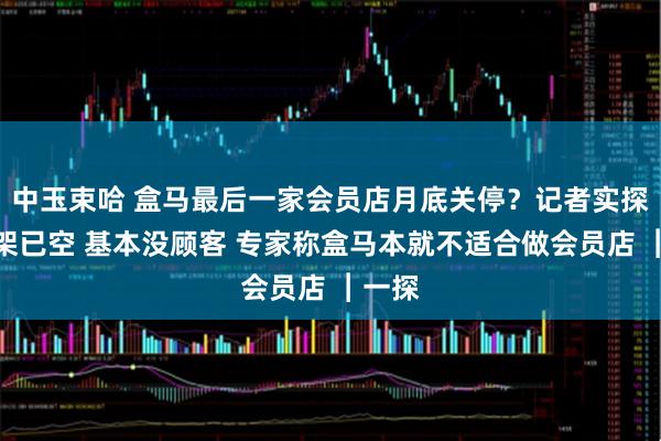 中玉束哈 盒马最后一家会员店月底关停？记者实探：货架已空 基本没顾客 专家称盒马本就不适合做会员店 ︱一探