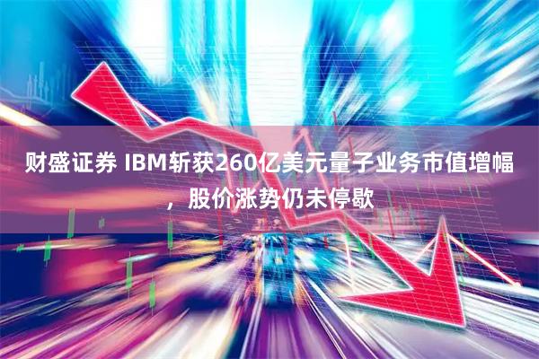 财盛证券 IBM斩获260亿美元量子业务市值增幅，股价涨势仍未停歇